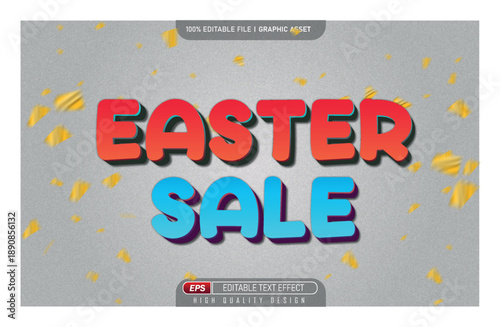 Happy Easter day text effect