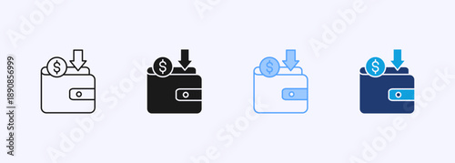 Spending Limit Icon Set Multistyle Various Collection Element For Design