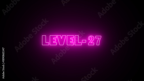 Wallpaper Mural Neon level sign. Neon level up sign and upper Level . next Level text background. Torontodigital.ca