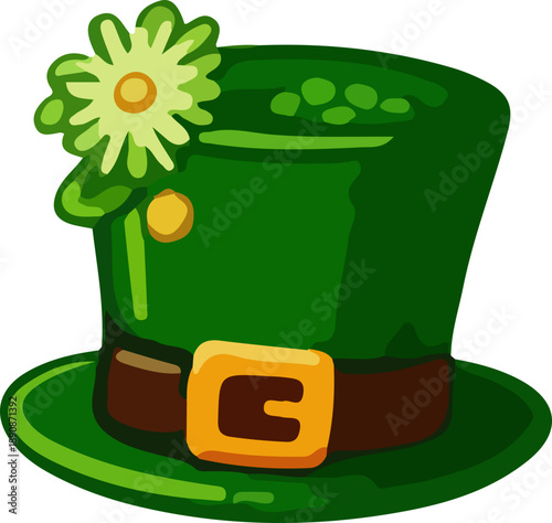 Green Leprechaun Top Hat