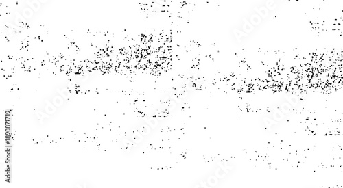 Distressed black texture. Dark grainy texture on white background. Grunge dust messy background. Distressed spray grainy overlay texture.