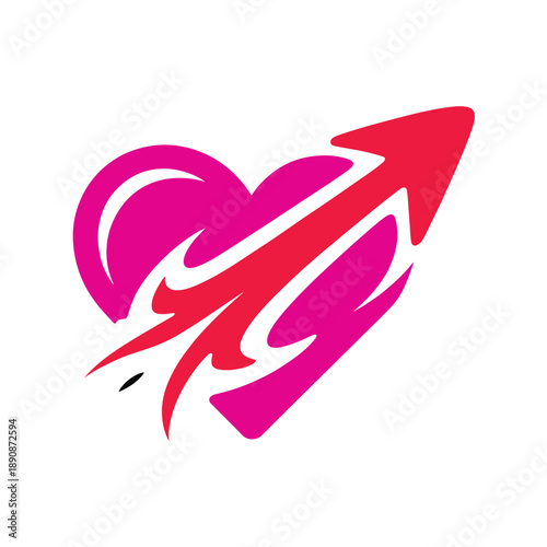 Swoosh arrow heart logo, valentine marathon branding, cheer zone banner, social media teaser, finish line session signage and posters