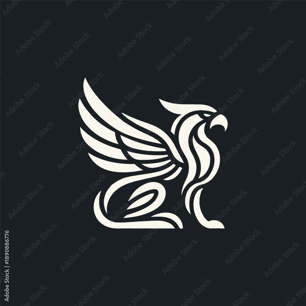Obraz premium Ancient Griffin Logo