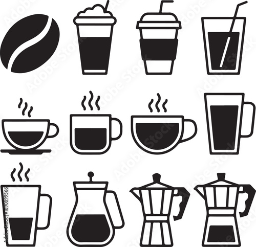Various coffee beverages and brewing methods
