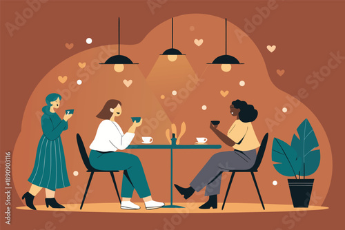 Friendship Hangout Cafe Conversation