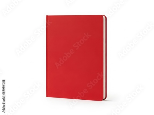 Free Download Vibrant red notebook standing alone - GFXLoad