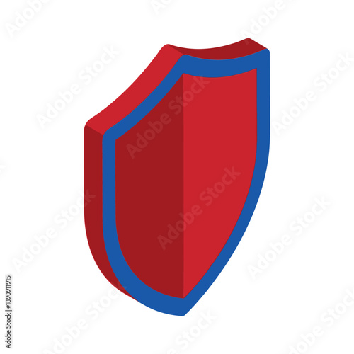 Red security shield emblem, network firewall protection graphic for cyber defense summit, incident response tabletop session, risk assessment training material