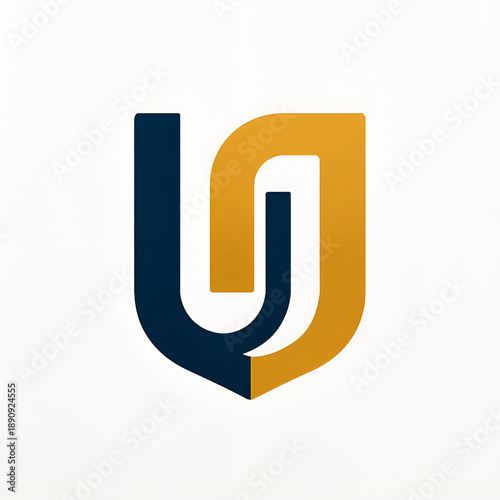 Modern shield logo combined with letter U, representing protection, security, trust, fintech, insurance, and strong corporate identity.