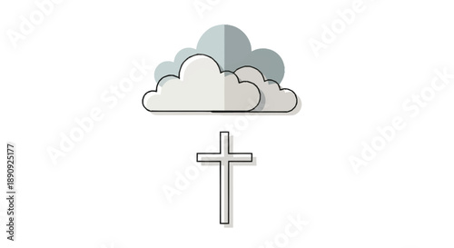 Simple Gray Kitchen Whisk and Minimalist Cross Silhouettes cooking utensil culinary tool