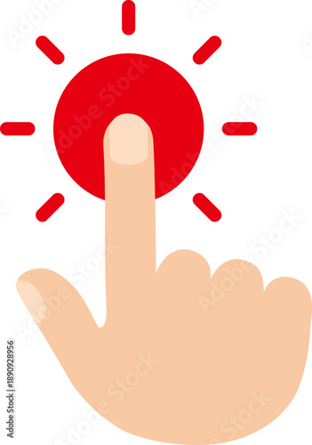 클릭하는 손가락