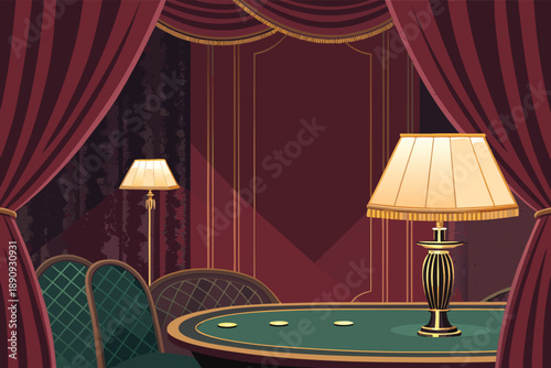 Vip Poker Room Velvet Glam