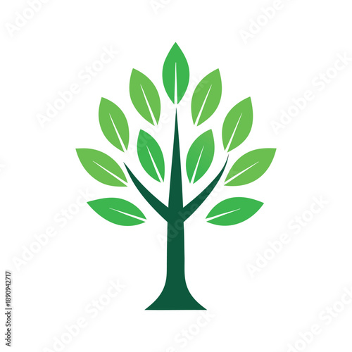 Modern Minimalist Tree Logo Design