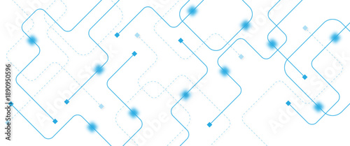 Abstract futuristic technology background. Technology background with crossed lines and dots.