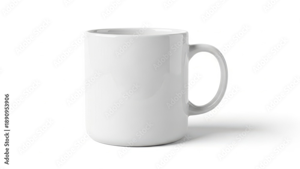 Fototapeta premium Simple white ceramic mug