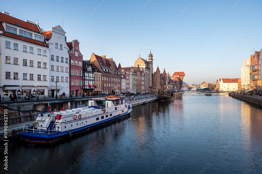 Fototapeta premium Gdansk, Poland- View of the Old Town 