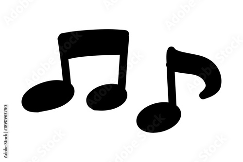 音符・メロディのシンプルなアイコンセット