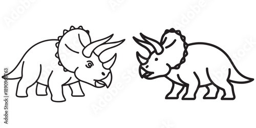  jurassic world animal line art and illustrator eps 10