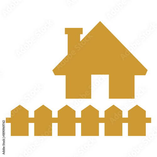 House and Fence Icon