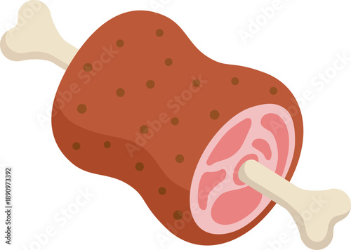 骨付き肉のアイコン