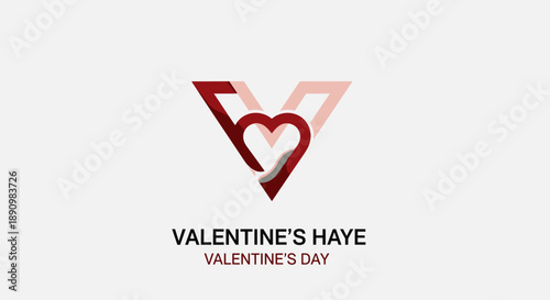 Free Download Valentines Day Logo Heart Symbol Design. - GFXLoad