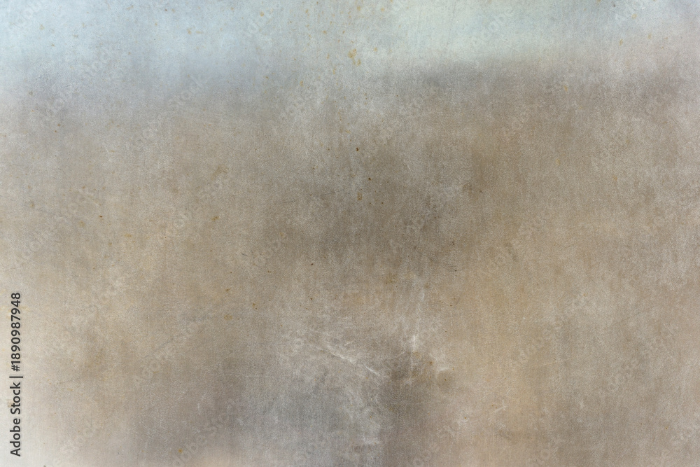 Fototapeta premium rustic stainless steel sheet background, distressed grunge patina texture. industrial metal interior