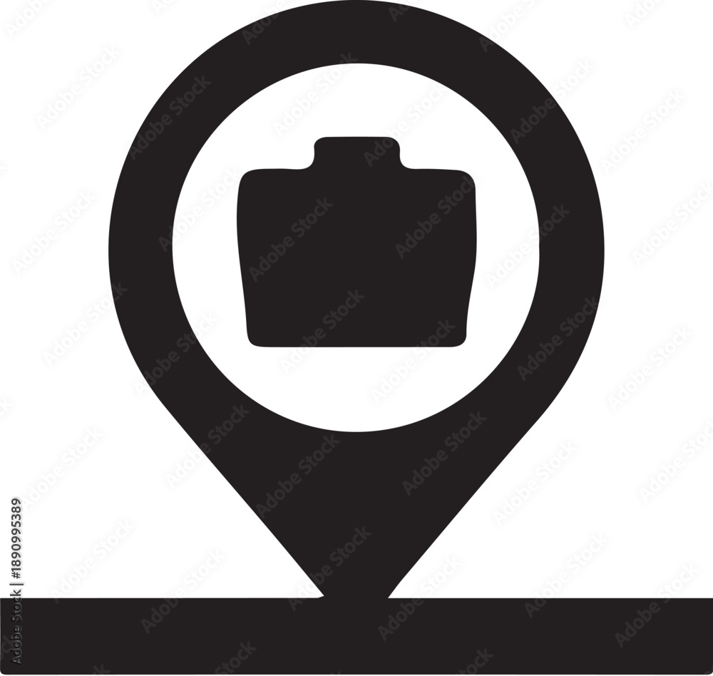 Obraz premium Briefcase icon simple icon. Vector ICON all icon Viktor. 