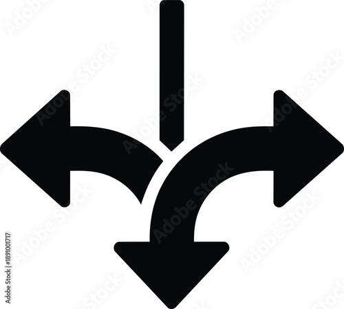Multiple directions concept with arrows pointing different ways.