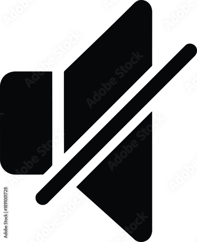Mute speaker icon representing silent mode or no sound.