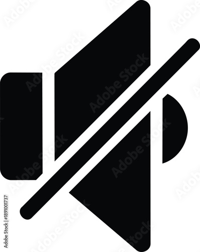 Muted speaker icon representing silence or disabled audio.