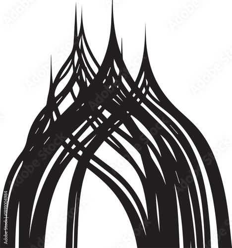 Intricate gothic archway