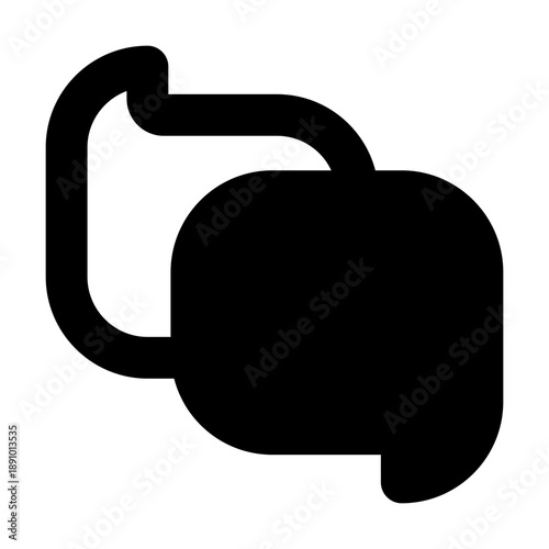 Messages Solid Icon style perfect for User Interface, Website, and Apps