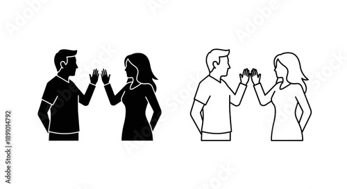 Couple holding hands silhouette love romance