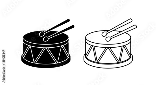 Drums music percussion instruments black white
