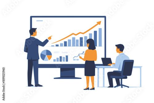 Flat vector illustration of an open laptop, front view, simple geometric design, solid colors only, no gradients, no shadows, white background, isolated object, flat vector style, svg eps