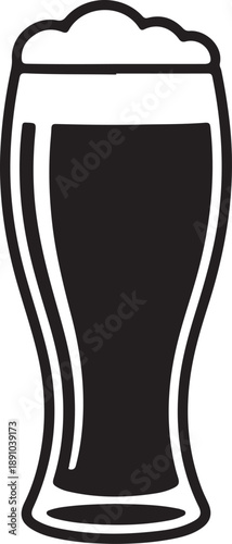 Beer glass icon web sign symbol logo label