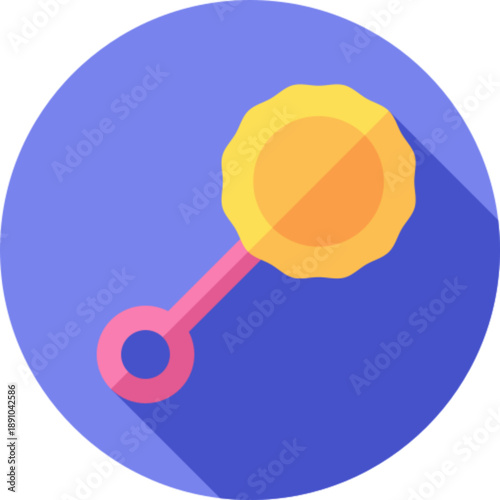 Traditional baby rattle toy