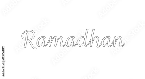 Elegant Ramadhan greeting card design element