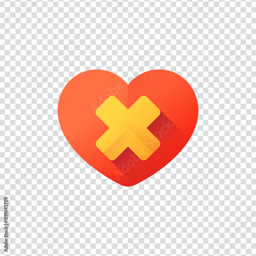 First Aid Bandage Cross Icon