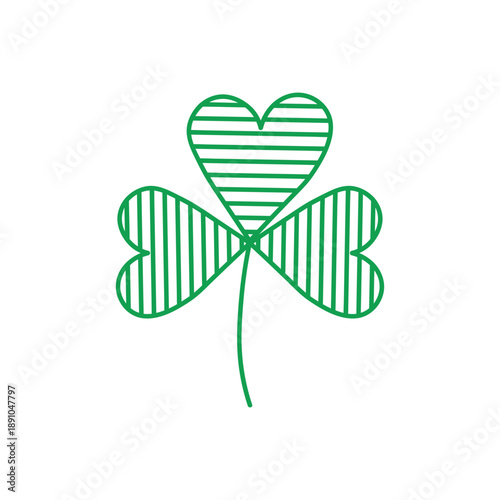 Wallpaper Mural St Patrick's Day Doodle Shamrocks Torontodigital.ca