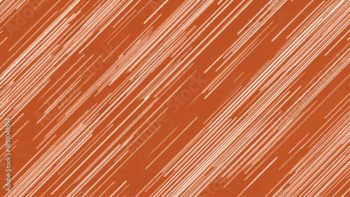 Abstract diagonal lines pattern in orange and white, viewed from directly above, showcasing a dynamic graphic design element