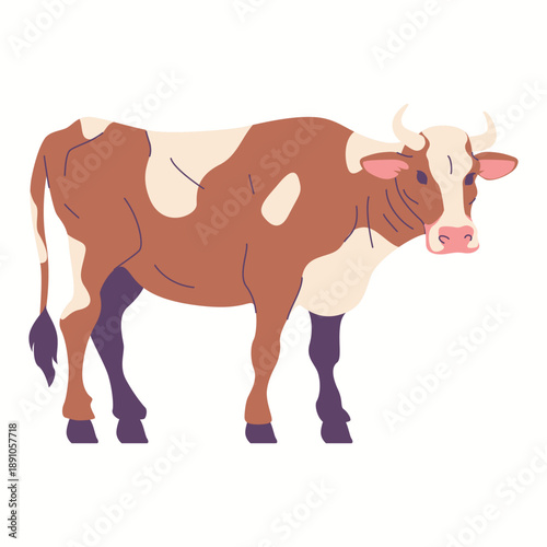 Illustration of an dairy cows