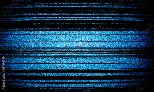 Retro VHS background. Glitch art scan line background. TV scan line monitor for old technology concept. Glitch camera effect.	