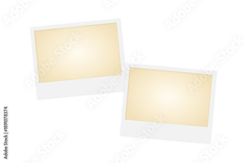 isolated landscape photo frames with sepia filter