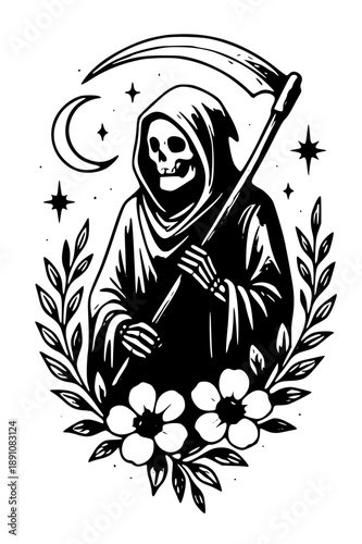 Grim Reaper Illustration