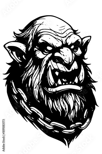 Fierce Troll Illustration
