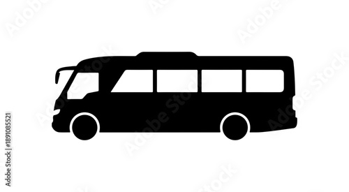 Bus Silhouette Vector Illustration