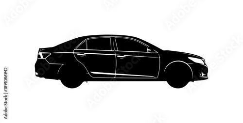 Black Sedan Car Silhouette