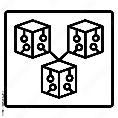 Blockchain Vector Icon
