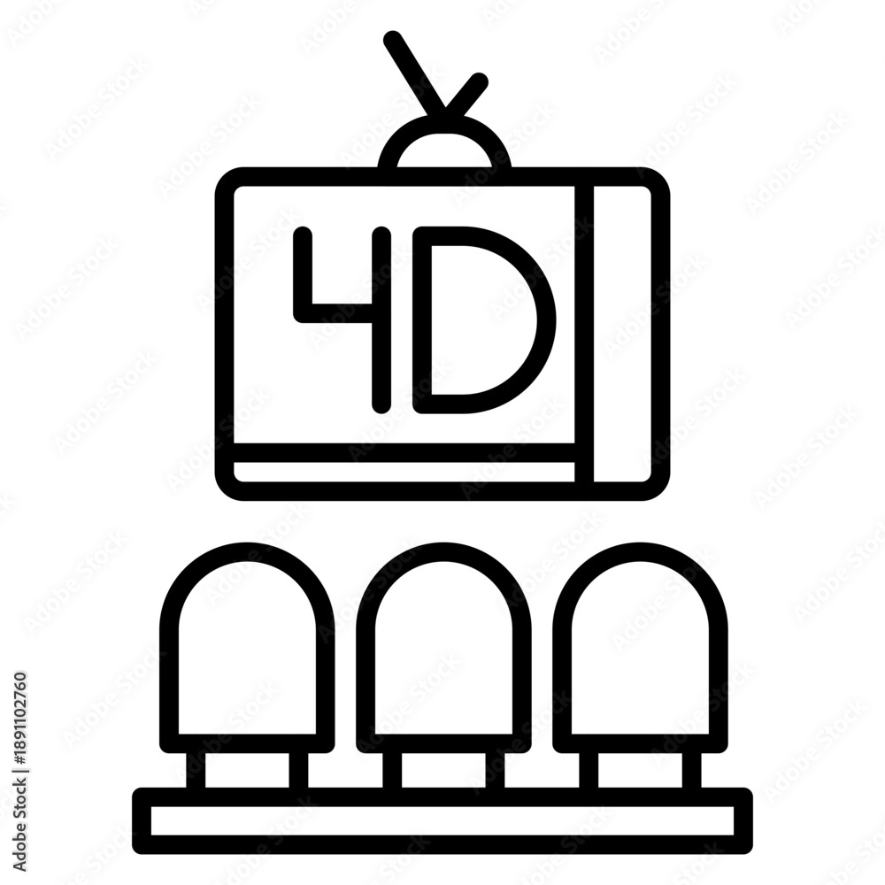 Naklejka premium Cinema 4D Vector Icon