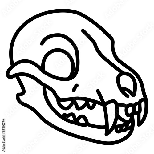 Animal Skull Vector Icon
